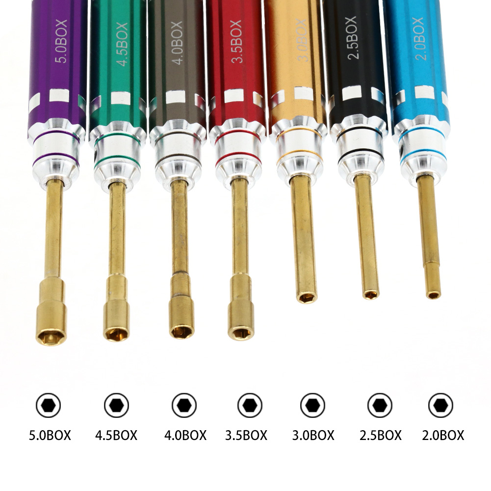 Rc Hobby Electric Screwdriver - 7 Parça Kısa Saplı RC Altıgen