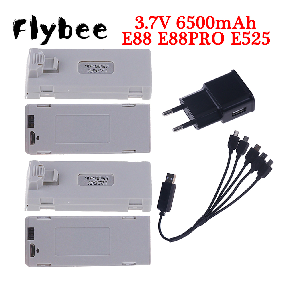 Rc Hobby Vehicles - Orijinal E88 pil için 3.7V 6500mAh