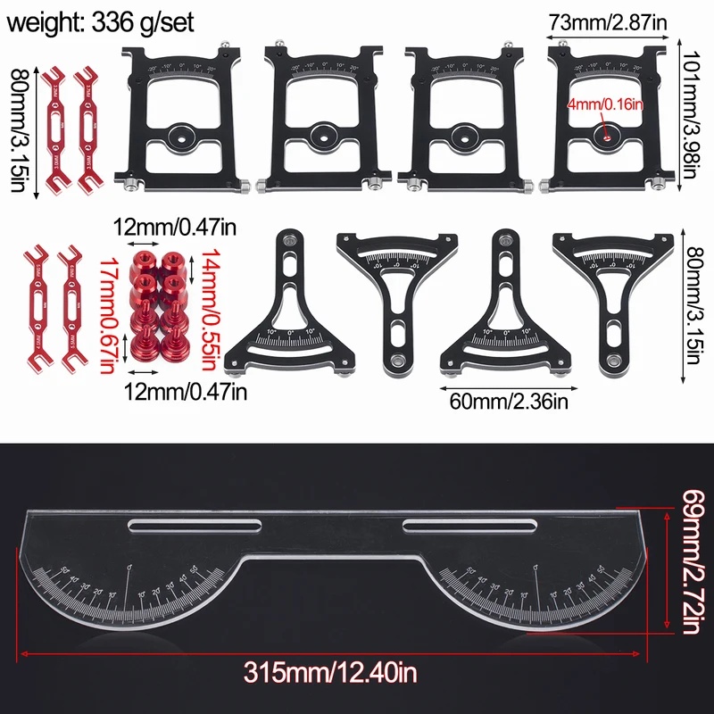 Rc Hobby Tools - RC Alüminyum Yol Şasisi Ayar Sistemi