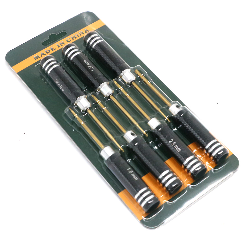 Rc Hobby Electric Screwdriver - 7 adet titanyum kaplama Mini hassas