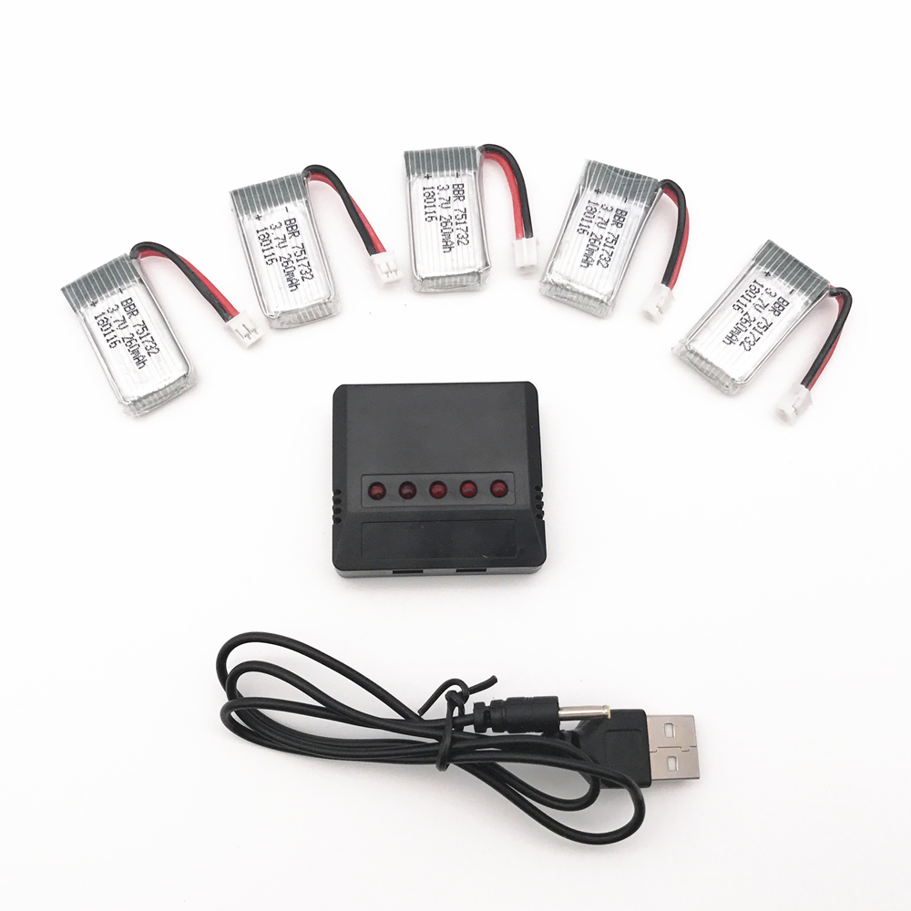 Rc Hobby Wholesale - 5 adet/10 adet 3.7V 260mAh 30C