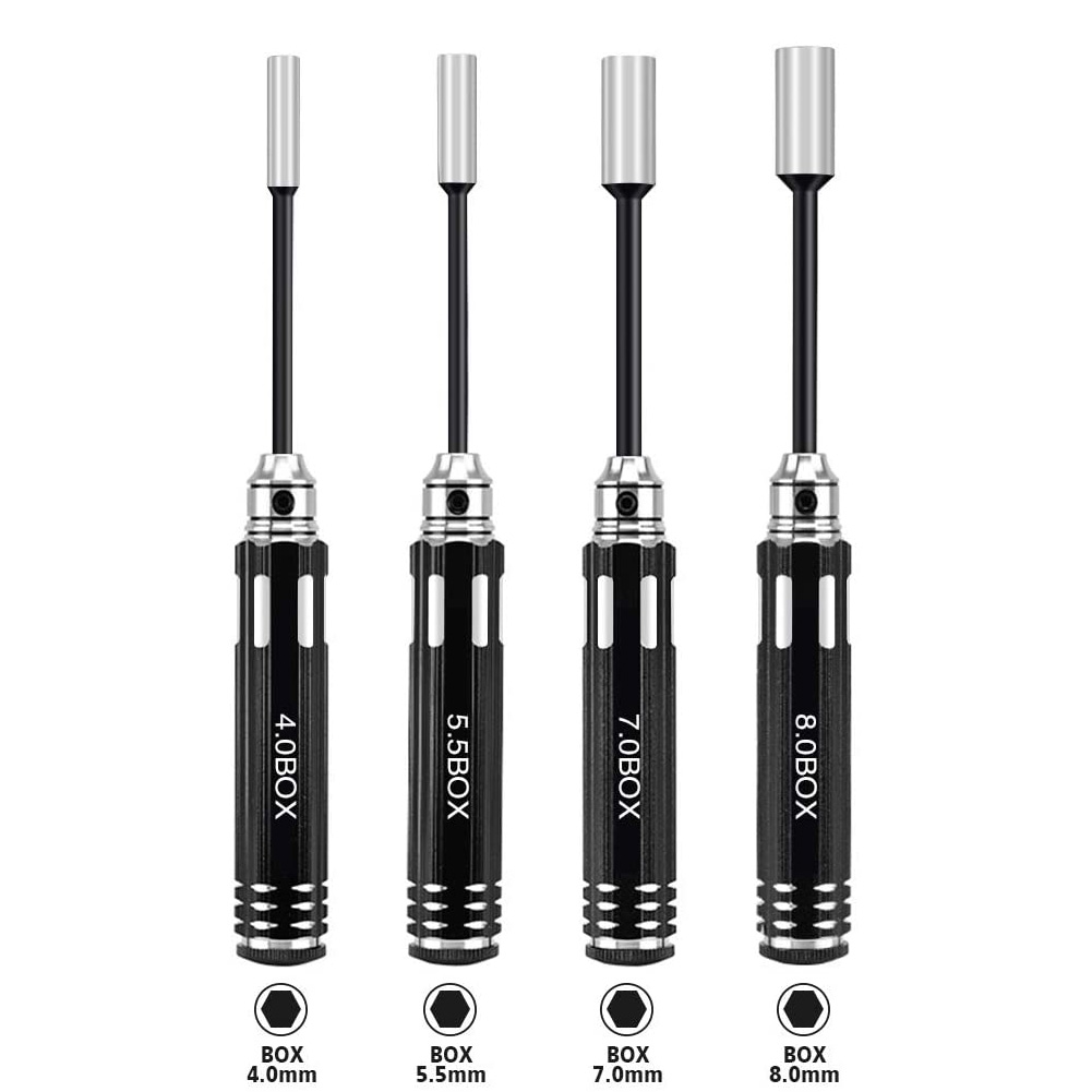 Rc Hobby Electric Screwdriver - Allen Tornavida 4.0mm 5.5mm 7.0mm 8.0mm
