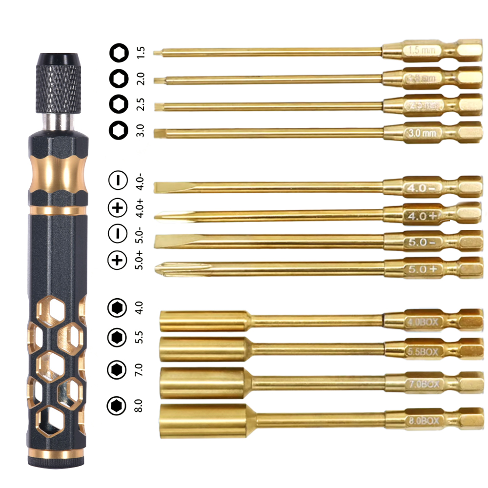 RC Metal Altıgen Tornavida Set - Rc Hobby Electric Screwdriver incelemesi ve fiyatı