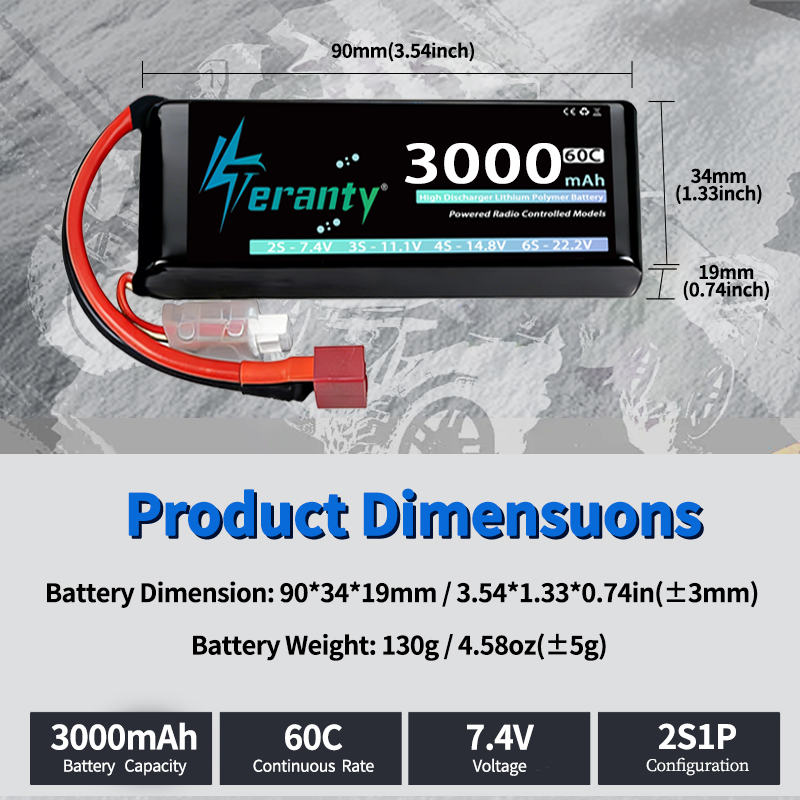 TERANTY 2S 3000mAh Lipo Pil 7. - Rc Hobby Truck incelemesi ve fiyatı