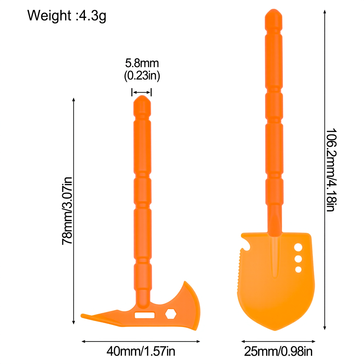 Simüle Plastik Kürek Kazma Dek - Rc Hobby Tools incelemesi ve fiyatı