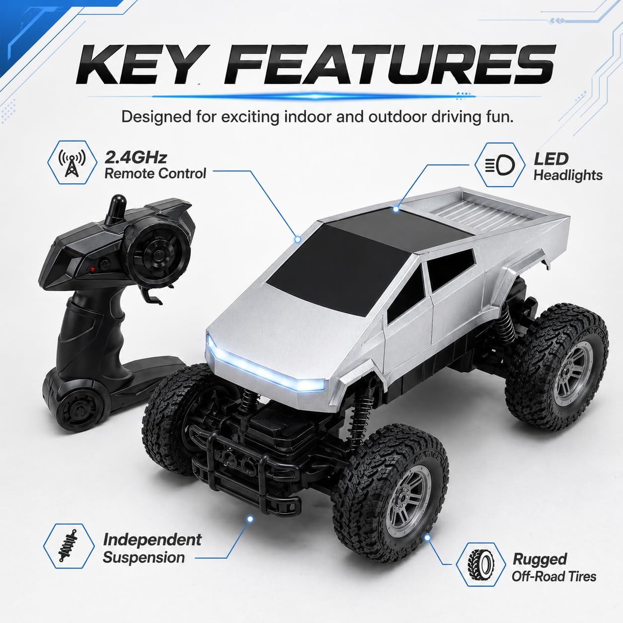 1:18 Ölçekli Çocuklar İçin Uza - Led Light Kit Rc incelemesi ve fiyatı
